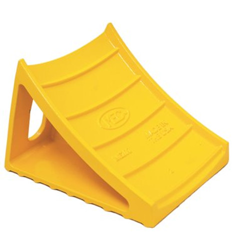 MEC Cast Aluminum Wheel Chock Block Safety, Yellow