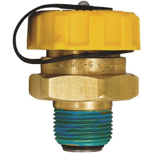 MEC 3/4 in. MNPT x 1-3/4 in. M Acme Double Check Fill Valve with Cap and Lanyard