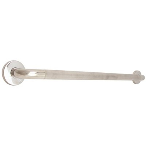 WingIts Premium Series 42 in. x 1.25 in. Diamond Knurled Grab Bar in Polished Stainless Steel (45 in. Overall Length)