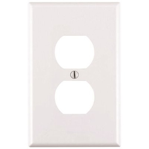 Leviton White 1-Gang Duplex Wall Plate