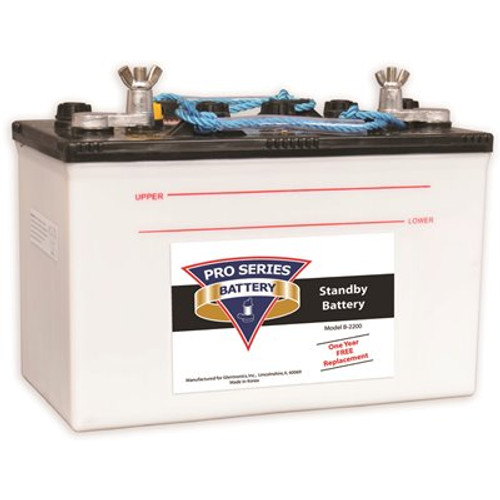 Pro Series Pumps PHCC PRO Series (GLENTRONICS) B-2200 Standby Battery