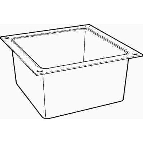 IPS Corporation Water-Tite 13 in. W x 13 in. H x 7 in. D Plastic Large Tub Box High-Impact Injection-Molded
