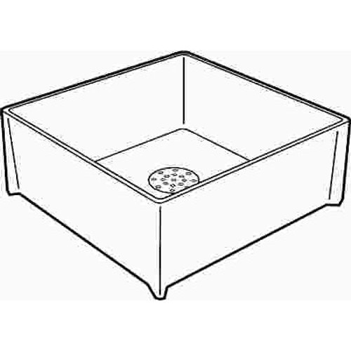 Zurn Z1996 24 in. x 24 in. Mop Basin with PVC Drain Assembly