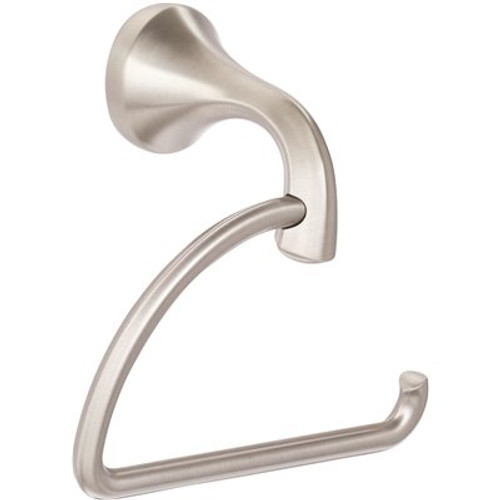 MOEN Eva European Single Post Toilet Paper Holder in Brushed Nickel