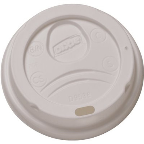 Dixie Dome White, Small, Disposable Plastic Hot Cup Lids, (1,000 Lids per Case)