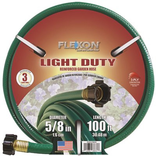 Flexon 5/8 in. Dia x 100 ft. Light Duty Garden Hose