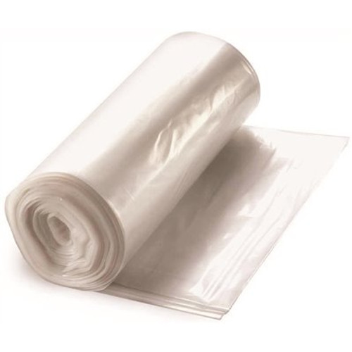 Berry Plastics 55 Gal. 12 mic 38 in. x 57 in. Natural High-Density Trash Bags (25 per Roll, 8-Rolls per Case)