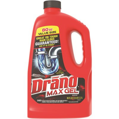 SC Johnson 80 oz. Drano Max Gel Clog Remover RTU Drain Cleaner