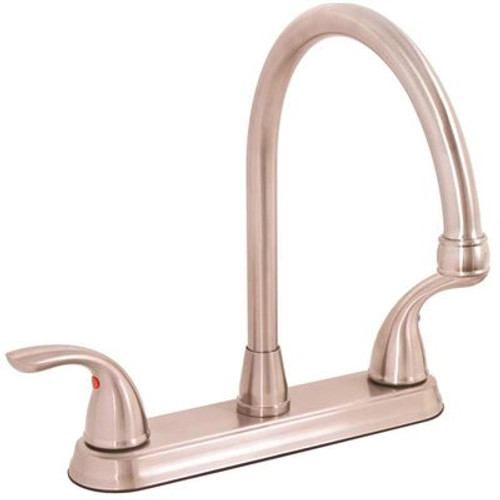Premier Westlake 2-Handle Standard Kitchen Faucet in Brushed Nickel Premier Westlake 2-Handle Standard Kitchen Faucet in Brushed Nickel