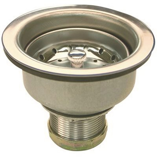 Premier 3-1/2 in. Basket Strainer Assembly in Stainless Steel