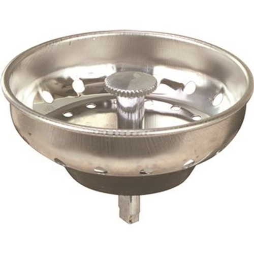 ProPlus Sink Basket Strainer with Peg Post in Stainless Steel