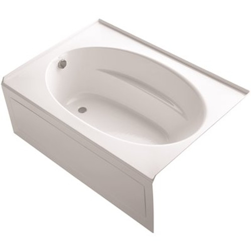 KOHLER Windward 60 in. x 42 in. Acrylic Alcove Bathtub with Integral Apron and Left-Hand Drain in White