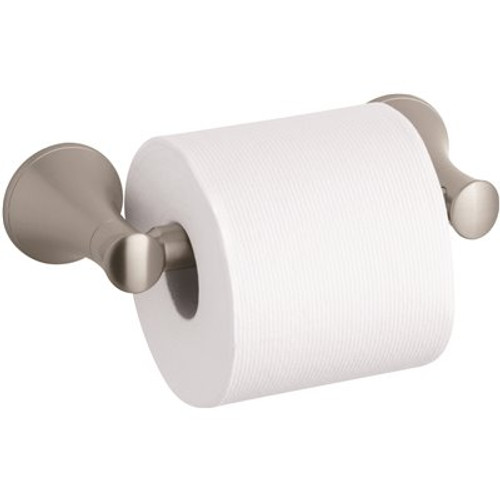 KOHLER Coralais Wall-Mount Double Post Toilet Paper Holder in Vibrant Brushed Nickel KOHLER Coralais Wall-Mount Double Post Toilet Paper Holder in Vibrant Brushed Nickel