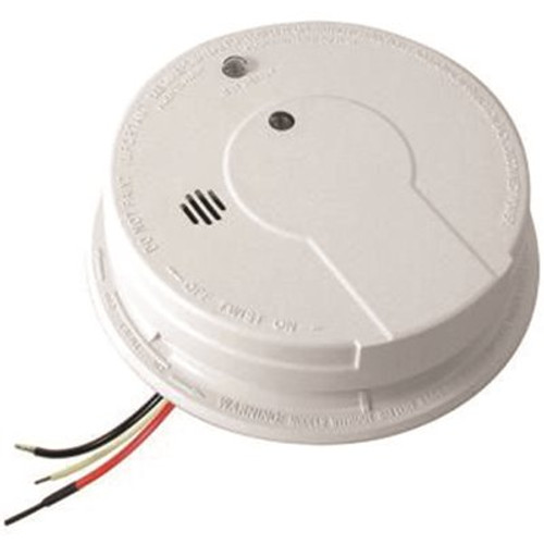 Sentinel Sentinel Hardwired Smoke Detector with 9-Volt Battery Backup, Adapters, Ionization Sensor and Test/Hush Button