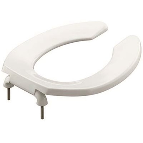 KOHLER Lustra Round Open Front Toilet Seat in White