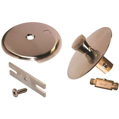 KEENEY Roller Ball Style Quick Cover Up Bathtub Trim Kit, Brushed Nickel