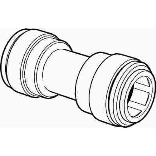 BrassCraft 1/4 in. O.D. Push Fit Plastic Union Connector