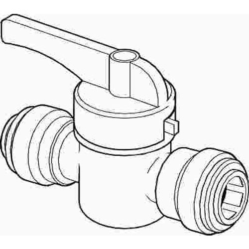 BrassCraft 1/4 in. O.D. Straight Shut Off Valve