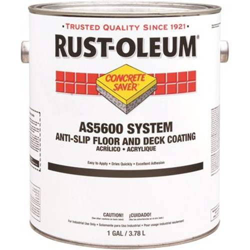 Rust-Oleum 1 gal. AS5600 Black Flat Interior/Exterior Anti-Slip Floor Paint