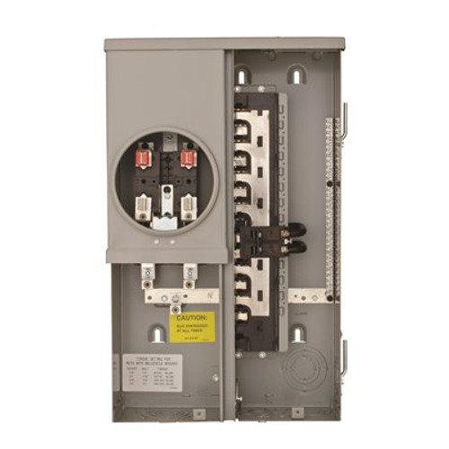 Siemens 125 Amp 12-Space 24-Circuit Overhead/Underground Surface Meter Combo Load Center