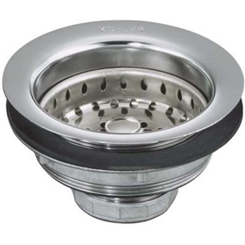 KOHLER 4-1/2 in. Sink Strainer in Polished Chrome