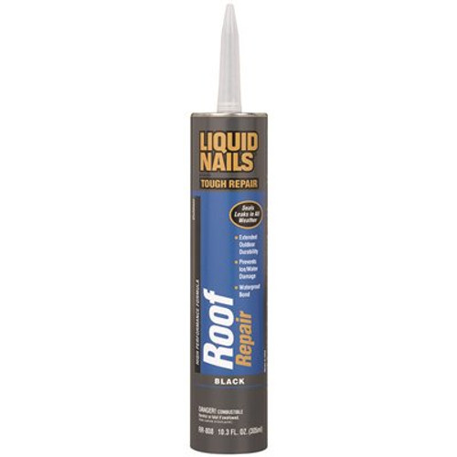 Liquid Nails Roof Repair 10.3 oz. Black Exterior Waterproofing Roof Adhesive