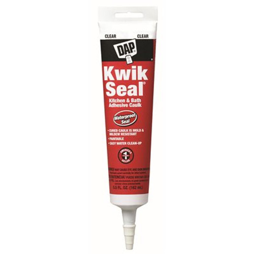 DAP DAP Kwik 5.5 oz. Clear Seal Kitchen and Bath Adhesive Caulk