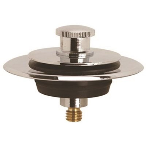 IPS Corporation 2.875 in. Push Pull Chrome Plated Bathtub Stopper Fits Any Tub Strainer Body