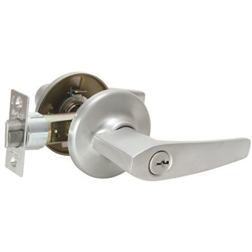 Kwikset Delta Satin Chrome Exterior Entry Door Handle