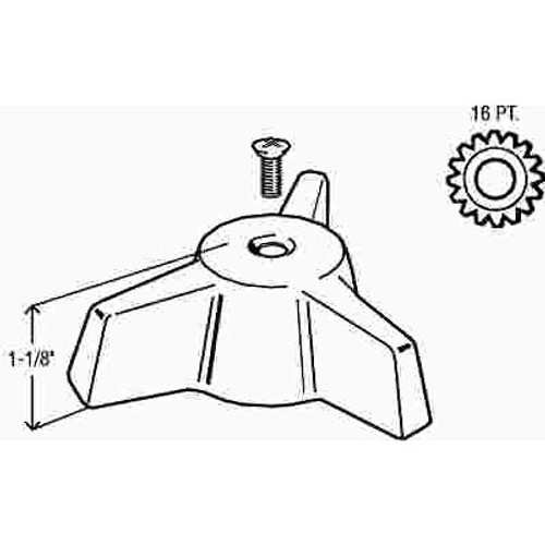 ProPlus 1-1/8 in. Diverter Handle for American Standard, Chrome ProPlus 1-1/8 in. Diverter Handle for American Standard, Chrome