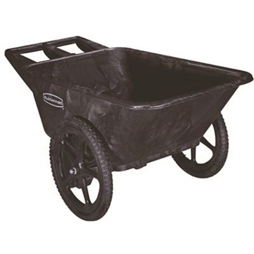 Rubbermaid Commercial Products 7.5 cu. ft. Big Wheel Black Cart