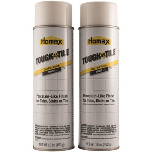 Homax Tough As Tile 32 oz. White Tub Sink and Tile Spray Epoxy