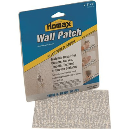 Homax 2-6 in. x 6 in. Pre Plastered Mesh Wall Patch