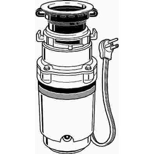 WHIRLAWAY 1/2 HP Continuous Dispenser Feed Garbage Disposal with Plug