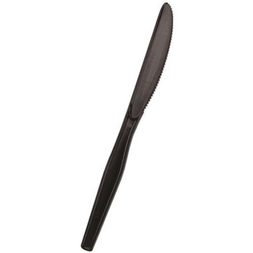 Dixie Ultra SmartStock Series-O Medium-Weight Black Disposable Polystyrene Plastic Knives, (960 Per Case)