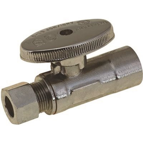 Premier Compression Straight Stop, 1/2 in. SWT x 3/8 in. OD, Lead Free