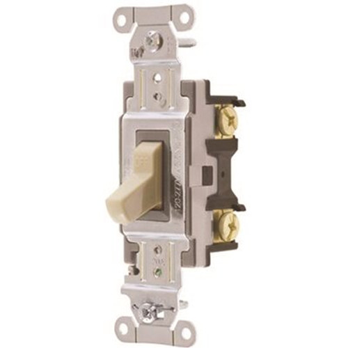 HUBBELL WIRING 20 Amp Single-Pole Hubbell Commercial Specification Grade Toggle Switch, Ivory