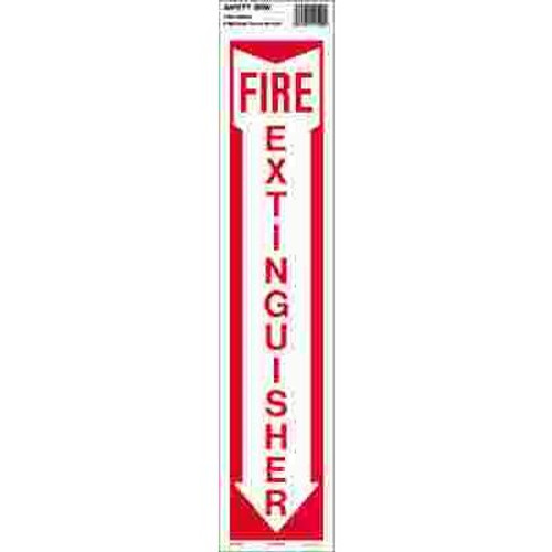 HY-KO 19 in. x 4 in. Hg Photolumin Fire Extinguisher Sign