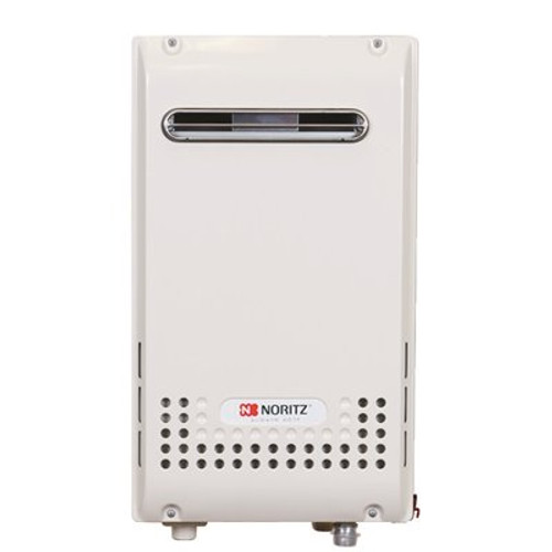 NORITZ Outdoor Non-Condensing (Outdoor Vent) 9.8 GPM 199,900 BTU Residential Liquid Propane Gas Tankless Water Heater