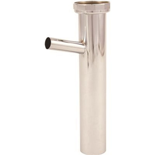 DuraPro Brass Dishwasher Tailpiece, Chrome, 22-Gauge, 1-1/2 x 8 in.