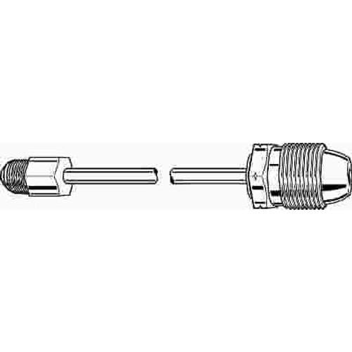 MEC Pigtail POL x 1/4 in. Inverted Flare x 20 in. to 1-1/8 in. HEX