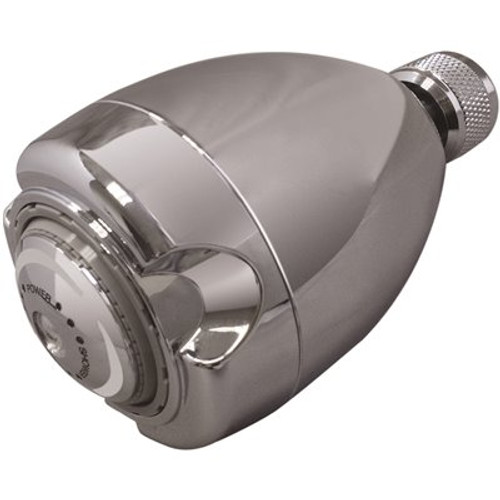 Niagara Conservation Earth 3-Spray 2.7 in. Single Wall Mount Fixed 2.0 GPM Shower Head in Chrome