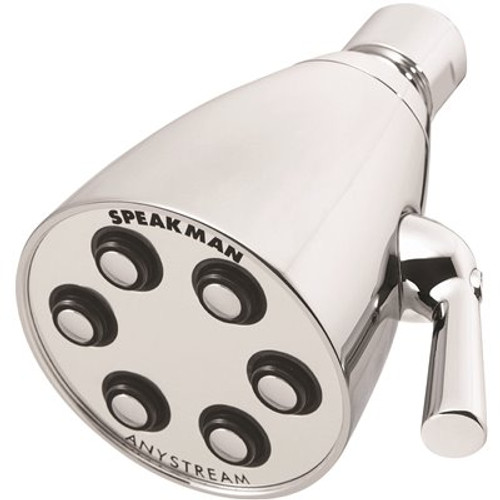 Speakman 3-Spray 2.8 in. Single Wall MountHigh Pressure Fixed Adjustable Shower Head in Polished Chrome
