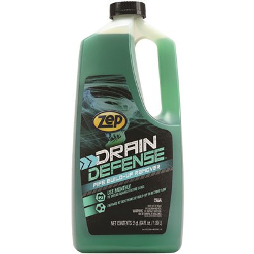 ZEP 64 oz. Drain Defense Liquid Pipe Build Up Remover