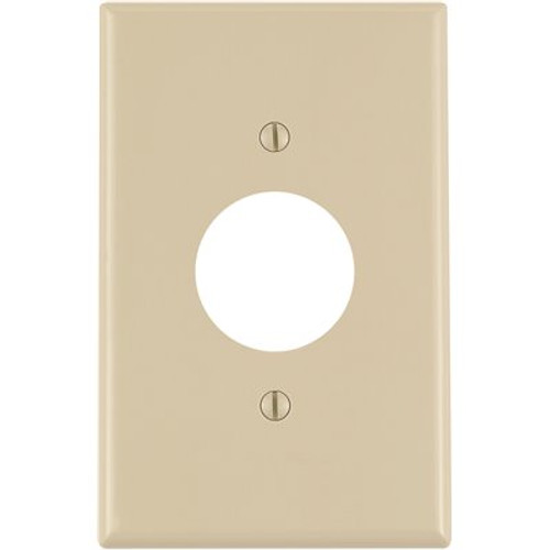 Leviton 1-Gang Midway Single Hole Wall Plate, Ivory