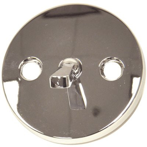 DANCO Overflow Plate with Trip Lever in Chrome for Price Pfister Faucets