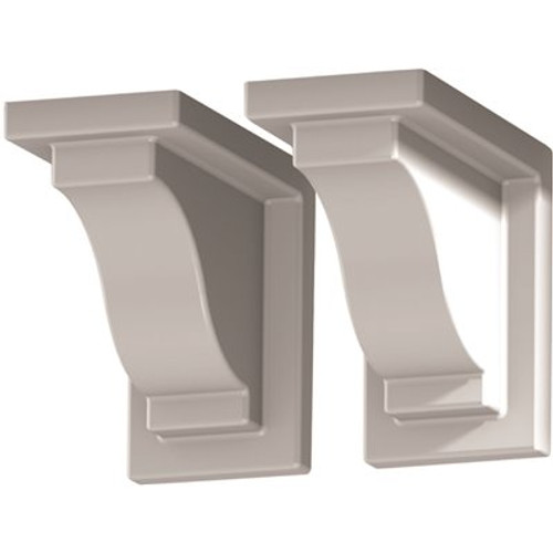 Mayne Yorkshire White Vinyl Decorative Corbel (2-Pack)