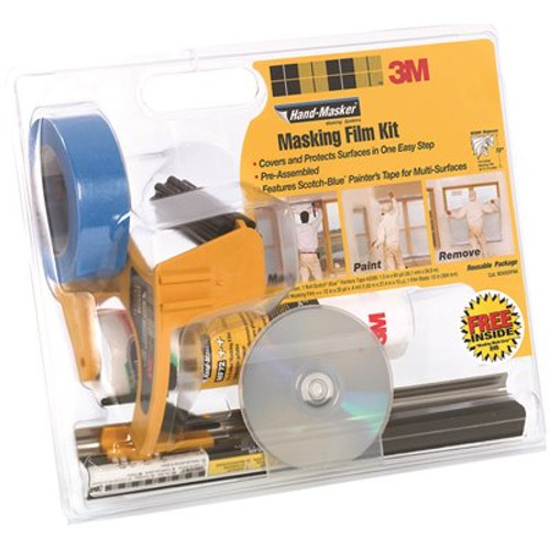 3M Hand-Masker 6 ft. x 90 ft. Pre-Assembled Masking Film Tape Kit