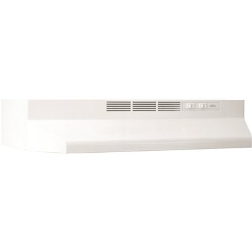 Broan-NuTone 21 in. Ductless Under Cabinet Range Hood with Light in White Broan-NuTone 21 in. Ductless Under Cabinet Range Hood with Light in White
