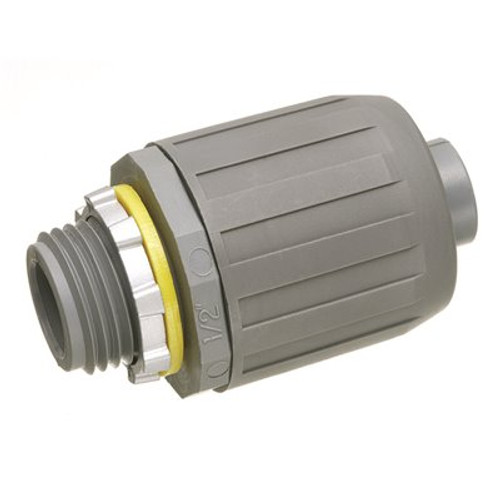 Arlington Industries 1/2 in. Non-Metallic Liquid-Tight Push-On Connector  (1-pack)